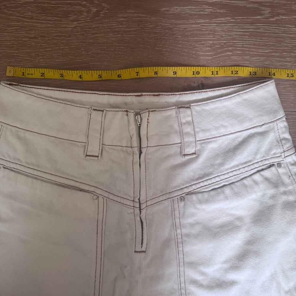 Ba&sh David Denim Shorts in Ecru size 2 - Picture 14 of 15